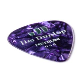 Dunlop Pack 12 Púas Genuine Celluloid Classic Abalon - Medium para Guitarra