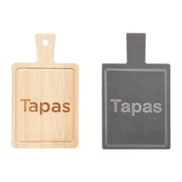 Tabla Cuadrada Bambú y Pizarra Kinvara 11x19 cm - Negro y Madera (48 Unidades) Tabla Cuadrada Bambú y Pizarra Kinvara 11x19 cm - Negro y Madera (48 Unidades)