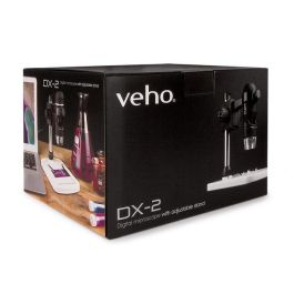 Veho DX-2 Microscopio Digital USB 5MP, Aumento 300x, Lente 5G, con Soporte Ajustable para Inspección, Investigación y Enseñanza