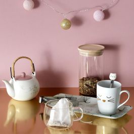 Cook Concept Juego de 5 Bolsas Reutilizables para Té e Infusiones de Algodón Lavables 5,5x8 cm