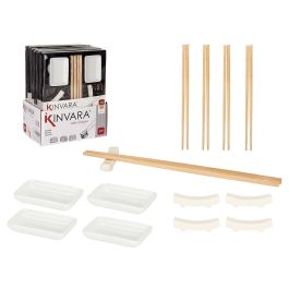 Kinvara Set Sushi Blanco 12 Piezas Porcelana y Bambú 27.5x20.5x2.5 cm (Set de 12) Precio: 108.49999941. SKU: B1CTGSTPE8