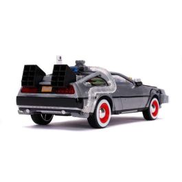 Coche de metal dlorean regreso al futuro iii con luz escala 1:24 30x15x11 cm Coche de metal dlorean regreso al futuro iii con luz escala 1:24 30x15x11 cm