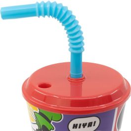 Vaso con Pajita Mickey Mouse CZ11364 430 ml