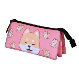 Oh My Pop Estuche Portatodo Triple Shiba Rosa con 3 Compartimentos, Material Ripstop Repelente a Líquidos, ideal para Lápices Precio: 11.49999972. SKU: B1EY5LHS8L