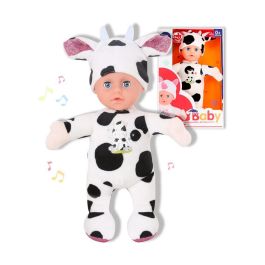 Reig Muñeca de peluche Vaquita 25cm con sonido, para recién nacidos, pilas AG13 incluidas Precio: 13.8424. SKU: S2424859