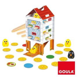 Goula Happy Chickens: Juego de Habilidad de Madera para Niños de 3 a 5 años, Encuentra los Pollitos Retirando Palos, Hasta 4 Jugadores
