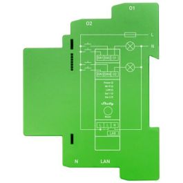 Shelly Pro Dimmer 2PM - Relé Wi-Fi/LAN/BT para Carril DIN, Atenuador LED/Bombillas