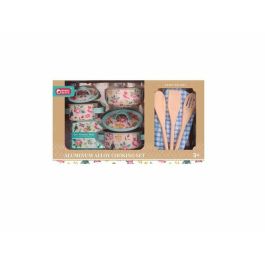 Menaje cocina metal flores con accesorios 21x12x39cm Precio: 10.95000027. SKU: B19ZMXFZZV