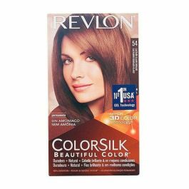 Revlon Colorsilk Tinte de Pelo #54 Castaño Claro Dorado, Coloración Sin Amoniaco, Cobertura Uniforme y Brillante, 1 unidad Revlon Colorsilk Tinte de Pelo #54 Castaño Claro Dorado, Coloración Sin Amoniaco, Cobertura Uniforme y Brillante, 1 unidad Precio: 2.8900003. SKU: S0531824