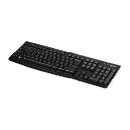Logitech Teclado Inalámbrico K270, Resistente a Salpicaduras, Batería de 24 Meses, Negro