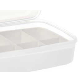 Organizador Kinvara 8 huecos, blanco, 21.5x8.5x15 cm (12 Unidades) Organizador Kinvara 8 huecos, blanco, 21.5x8.5x15 cm (12 Unidades)