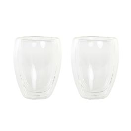 Vaso Basicos DKD Home Decor Transparente 9 x 10.2 x 9 cm Set de 2