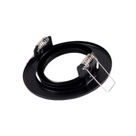 Aro Foco Downlight Circular Basculante "Vepa" Acero 90mm - Negro Aro Foco Downlight Circular Basculante "Vepa" Acero 90mm - Negro