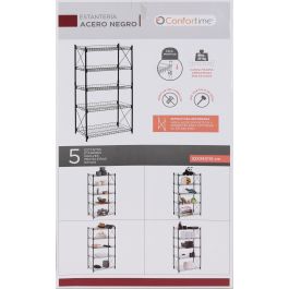 Estantería de Metal 5 Niveles 52x34x110 cm - Confortime (2 Unidades)