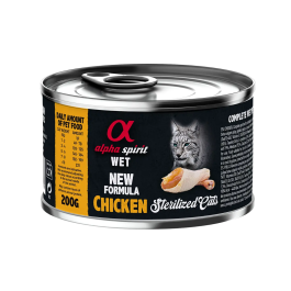 Alpha Spirit Spirit Feline Esterilizado Pollo Lata Caja 6x200 gr Precio: 10.5000005. SKU: B1BEFFFRXP