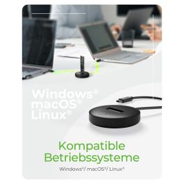 ICY BOX IB-1610MCD-C31 Docking Station para SSD M.2 NVMe y SATA USB 3.2 Gen 2 Type-C, Compatible con Windows, Mac, Linux