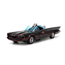 Coche metal batmóvil 1966 classic con 4 figuras de metal escala 1:24 19 cm