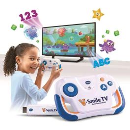 Vtech Videoconsola V.Smile TV Nueva Generación Educativa con 6 Mundos, Edad 3-7 Años, 11,5x14,5x2,6 cm