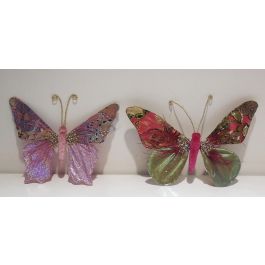 DKD Home Decor Figura Navidad Moderna Rosa Mariposa Poliéster 3x18x22 cm (2 Unidades) Precio: 10.164. SKU: B1E3VAZ8HA