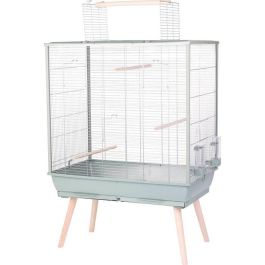 Jaula elevada para pájaros - Zolux - Néolife - Para periquitos, cacatúas y canarios - 81 x 48 x 130 cm - Verde Precio: 116.89000026. SKU: B13NJYRWRS