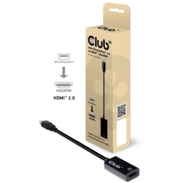 Club3D Adaptador Activo Mini DisplayPort 1.4 a HDMI 2.0b HDR 4K 60Hz Negro
