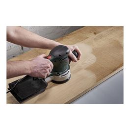 Wolfcraft - Hojas de lijar adhesivas de corindón perforadas, Ø125 mm, grano 40, pack de 5 unidades