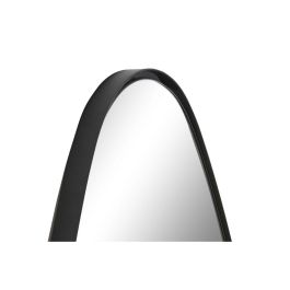 DKD Home Decor Espejo de Pared Loft Negro Hierro 160x55 cm con Superficie Reflectante 157x52 cm
