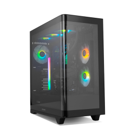 NOX Hummer ETHER Midi Tower Negro con Cristal Templado y Refrigeración Optimizada, Semitorre ATX/ITX/Micro ATX para PC Gaming Precio: 105.50000043. SKU: B1J74C9CDM