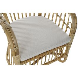 DKD Home Decor Sillón Balinés Ratán Marrón Claro 72 x 83 x 62 cm Hecho a Mano