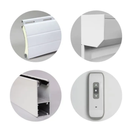 France Combi Persiana Enrollable Aluminio Blanco 140x100 Eléctrica Radio