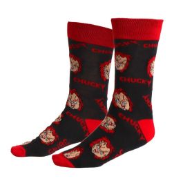 Cerdá Pack de 3 Calcetines Chucky, Tallas de Calzado 35-45, Multicolor