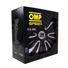 Omp Speed Juego De 4 Tapacubos Magnum Color Negro-Plata 15 Pulgadas OMPS07011512 Omp Speed Juego De 4 Tapacubos Magnum Color Negro-Plata 15 Pulgadas OMPS07011512