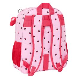 Mochila Escolar Minnie Mouse Naive Rosa 32 x 38 x 12 cm