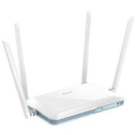 D-Link EAGLE PRO AI N300 4G Smart Router con Ranura SIM Libre, 150 Mbps 4G LTE, Wi-Fi N300, Internet Fijo/Móvil, Asistente AI Google/Alexa, WPA3