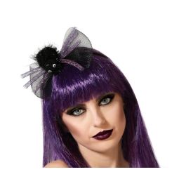 Diadema con Lazo Negro y Araña de Peluche para Carnaval y Halloween - Accesorio Disfraz Bruja/Fantasma Precio: 1.49999949. SKU: B16ANJZ98V