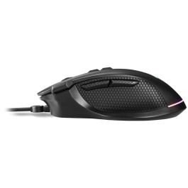 Sharkoon SHARK Force 3 Ratón Gaming Óptico USB Tipo A para Mano Derecha, 12800 DPI, 8 Botones, Iluminación Multi, Cableado, Negro