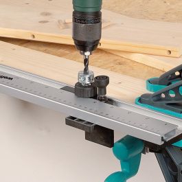 Wolfcraft Regleta de espigas multifuncional 5 en 1, plantilla de perforación para uniones, 670mm de largo, referencia 4650000