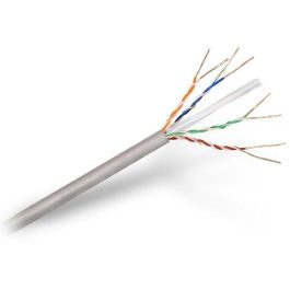 AISENS A135-0262 Bobina Cable de Red Ethernet para Instalación Cat6 U/UTP Rígido AWG24 OFC Cobre Gris 305m