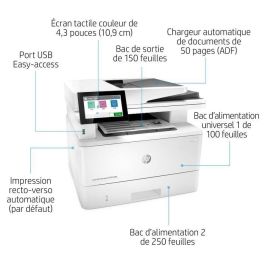 HP LaserJet Enterprise M430F Multifunción Láser Monocromo - Impresión, Copia, Escaneo, Fax - 40 ppm - Seguridad Empresarial - Doble Cara