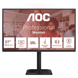 AOC Monitor 27E4CV 27" QHD 2560x1440 120Hz 4ms IPS HDMI DP USB-C 90W Power Delivery, Soporte Ajustable, Negro Precio: 317.49999974. SKU: B1E3DDQX98