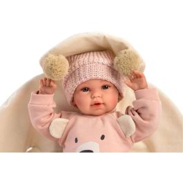 Muñeca recien nacida llorona baby osita rosa 36 cm osito.incluye el chupete.cuerpo vinilo Muñeca recien nacida llorona baby osita rosa 36 cm osito.incluye el chupete.cuerpo vinilo
