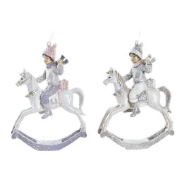 DKD Home Decor Decoración Colgante Navidad Fantasía, Resina, Rosa Gris Blanco, 4.5x12x9 cm (6 Unidades, Surtido Aleatorio) Precio: 22.40436. SKU: B17DGKL5DH