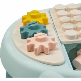 Ecoiffier 7917 Mesa de Actividades Educativa para Bebés y Niños con 11 Bloques, 4 Formas, 3 Engranajes y 3 Tableros de Juego