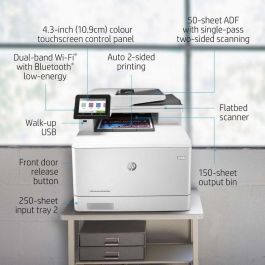 HP Color LaserJet Pro M479fnw Impresora Multifunción Profesional Láser Color con Fax, Red y WiFi para Oficina