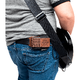 SBG Funda Para Petaca Sbg Marrón Cuero Genuino Y Nylon