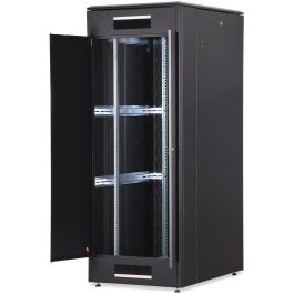 Digitus Unique Armario Rack Red 42U 2053x800x1000mm Negro, 800 kg, Puerta Cristal, Paneles Laterales