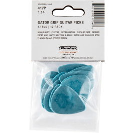 Dunlop Pack 12 Púas Gator Grip 1,14Mm