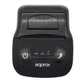 Approx appPOS58PORTABLE+ Impresora de Tickets Térmica Portátil 58mm USB Bluetooth Negro - Compatible Android, Windows, Mac, Linux