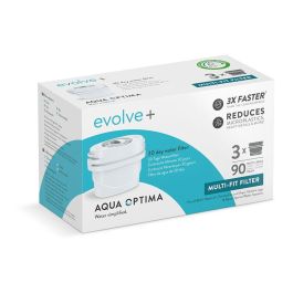 Aqua Optima Filtros Envolve + / Pack 3 para Jarra de Agua - Reduce Cloro, Cal, Metales Pesados y Microplásticos Precio: 11.49999972. SKU: B1BH2EWVAS
