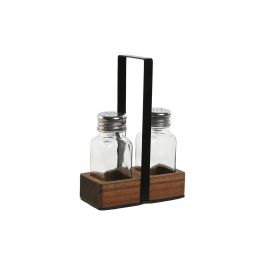 Salero y Pimentero Home ESPRIT Negro Cristal Madera de acacia 12 x 6 x 17,5 cm Precio: 6.50000021. SKU: B1A4FRXMYM